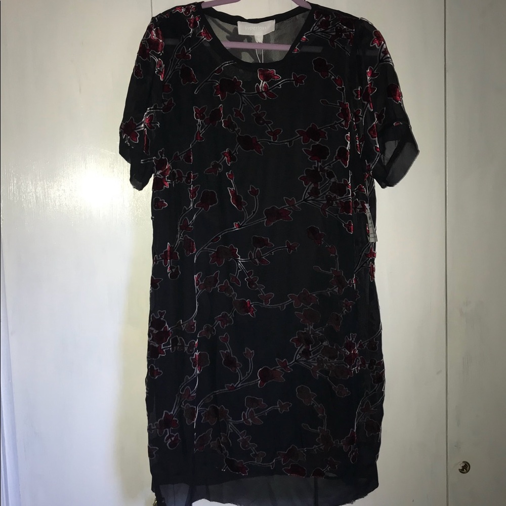 Superfoxx Dress with Velvet Flowers